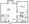 704 sq. ft. Burberry floor plan