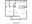 671 sq. ft. 50% floor plan