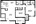 1,050 sq. ft. B4 floor plan