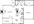 691 sq. ft. A3 floor plan