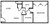 600 sq. ft. A1 floor plan