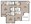 1,039 sq. ft. B3 floor plan