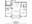 1,050 sq. ft. B2 floor plan