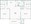 922 sq. ft. D floor plan