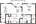 775 sq. ft. Rousseau floor plan