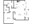 796 sq. ft. A3 floor plan