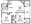 935 sq. ft. B2 floor plan