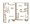 1,136 sq. ft. C2 floor plan