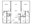 1,053 sq. ft. A8-M floor plan
