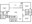 1,141 sq. ft. C1 floor plan