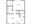 625 sq. ft. A4 floor plan