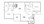 1,050 sq. ft. B2 floor plan