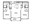1,092 sq. ft. D floor plan