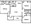 1,131 sq. ft. floor plan