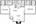 905 sq. ft. B1 floor plan