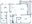 1,260 sq. ft. B7 floor plan