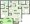 956 sq. ft. B3 floor plan