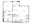 693 sq. ft. A3 floor plan