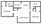 947 sq. ft. 2-2 floor plan