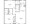 896 sq. ft. Puerto Vallarta floor plan