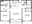 1,064 sq. ft. B/B-A floor plan