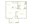 628 sq. ft. 60% floor plan