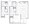 854 sq. ft. L floor plan