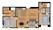 1,072 sq. ft. 2AY floor plan