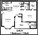 684 sq. ft. A/60% floor plan