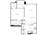 742 sq. ft. A8 floor plan