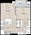 679 sq. ft. A1-Aft floor plan