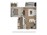 784 sq. ft. A5 floor plan