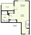 430 sq. ft. A2 floor plan