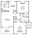930 sq. ft. B1 floor plan