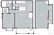 787 sq. ft. Genoa floor plan