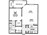 755 sq. ft. A1 floor plan