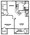 730 sq. ft. A3 floor plan