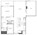 1,189 sq. ft. TA6 floor plan