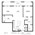 1,033 sq. ft. A12 floor plan