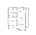 783 sq. ft. A2 floor plan