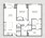 1,125 sq. ft. B2 floor plan