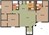 1,145 sq. ft. floor plan