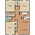 1,100 sq. ft. Walnut floor plan