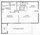 620 sq. ft. A1 floor plan