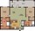 1,177 sq. ft. B4 floor plan