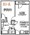 564 sq. ft. floor plan