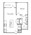 639 sq. ft. A1 floor plan