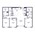 1,497 sq. ft. 3A floor plan