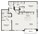 1,290 sq. ft. B4 floor plan
