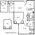 916 sq. ft. A3 floor plan